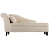 Kirkland's Home Sofas & Loveseats-Suede Upholstered Chaise Lounge With Storage