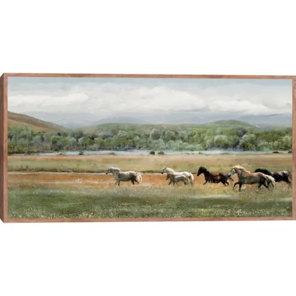 Kirkland's Home Canvas Art-Summer Herd Framed Canvas Art Print