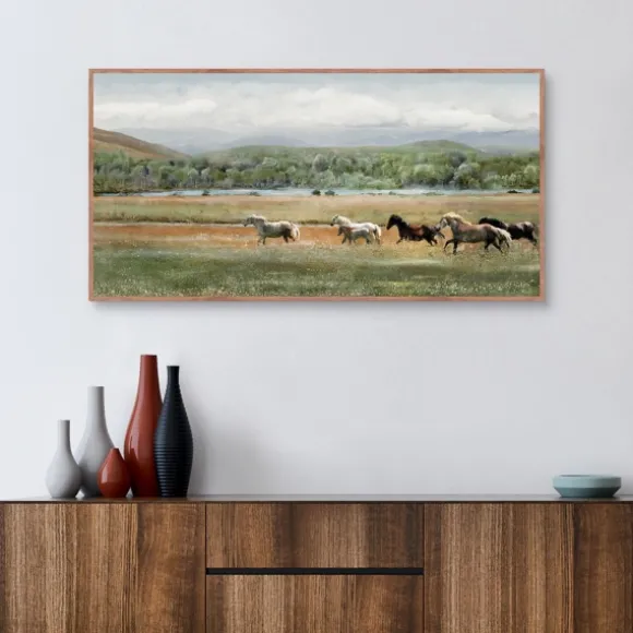Kirkland's Home Canvas Art-Summer Herd Framed Canvas Art Print