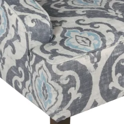 Kirkland's Home Accent Chairs-Suri Blue Swoop Accent Chair