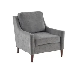 Kirkland's Home Accent Chairs-Swoop Arm Upholstered Accent Chair
