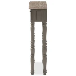Kirkland's Home Console Tables-Tan And Gray Ornate Ball Turned Console Table