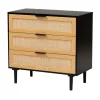 Kirkland's Home Dressers & Chests-Tara Two-Tone Espresso Rattan Dresser