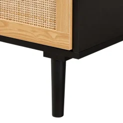 Kirkland's Home Dressers & Chests-Tara Two-Tone Espresso Rattan Dresser
