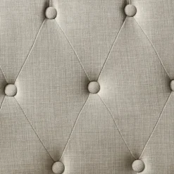 Kirkland's Home Sofas & Loveseats-Taupe Button Tufted Nailhead Trim Settee