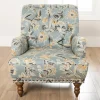 Kirkland's Home Accent Chairs-Teal Rebecca Tufted Accent Chair