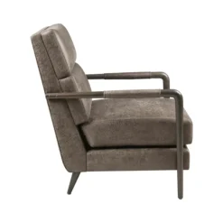 Kirkland's Home Accent Chairs-Textured Faux Leather Accent Chair