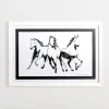 Kirkland's Home Framed Art-Three Sketched Horses Framed Art Print