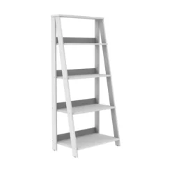 Kirkland's Home Office Furniture-4-Tier Ladder Bookshelf