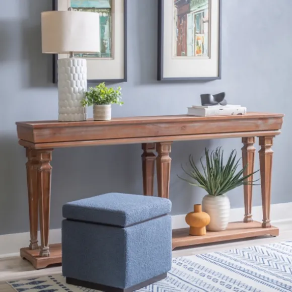 Kirkland's Home Console Tables-Tiffany Weathered Console Table