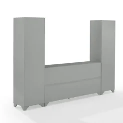 Kirkland's Home Tv Stands & Media Consoles-Tillie Gray Modular 3-Pc. Entertainment Set