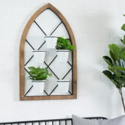 Kirkland's Home Wall Storage-Traditional Arch Metal Wall Planter