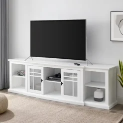 Kirkland's Home Tv Stands & Media Consoles-Transitional Breakfront 2-Door Media Console