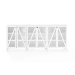 Kirkland's Home Tv Stands & Media Consoles-Triangle 6-Door Wood Media Cabinet