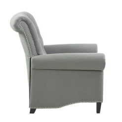 Kirkland's Home Accent Chairs-Tufted Back Nailhead Trim Recliner Armchair