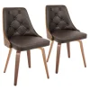 Kirkland's Home Dining Chairs-Tufted Faux Leather Dining Chairs, Set Of 2