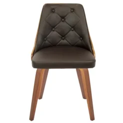 Kirkland's Home Dining Chairs-Tufted Faux Leather Dining Chairs, Set Of 2