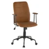 Kirkland's Home Office Furniture-Tufted Faux Leather Office Chair