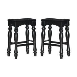 Kirkland's Home Bar Stools & Counter Height Stools-Turned Legs Island Stools, Set Of 2