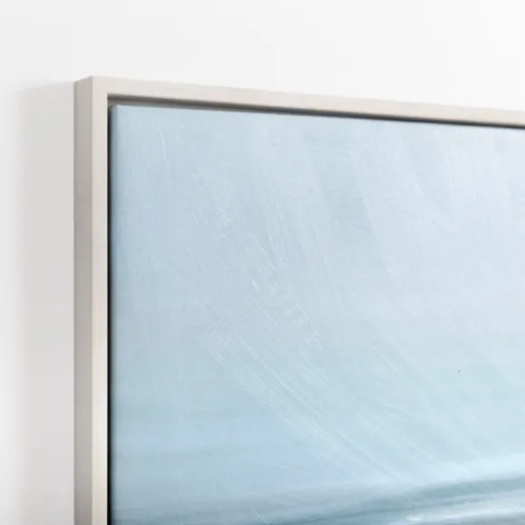 Kirkland's Home Canvas Art-Turquoise Abstract Ocean Framed Canvas Art Print