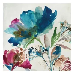 Kirkland's Home Canvas Art-Turquoise On Watercolor Giclee Canvas Art Print