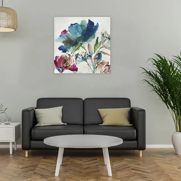 Kirkland's Home Canvas Art-Turquoise On Watercolor Giclee Canvas Art Print