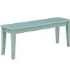 Kirkland's Home Benches & Ottomans-Turquoise Wood Classic Farmhouse Bench