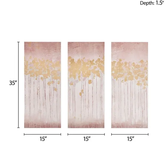 Kirkland's Home Canvas Art-Twilight Forest Canvas Art Prints, Set Of 3