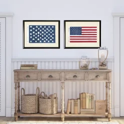 Kirkland's Home Framed Art-Two Flags Framed Art Prints, Set Of 2