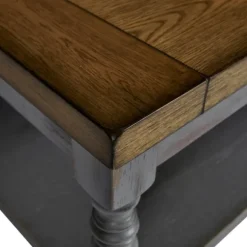 Kirkland's Home Coffee Tables-Two Tone Coffee Table And End Tables, Set Of 3