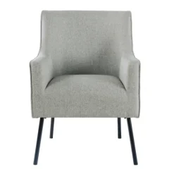 Kirkland's Home Accent Chairs-Upholstered Black Legs Accent Chair