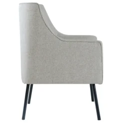 Kirkland's Home Accent Chairs-Upholstered Black Legs Accent Chair