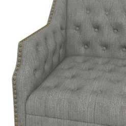 Kirkland's Home Accent Chairs-Upholstered Button Tufted Accent Chair