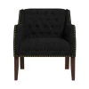 Kirkland's Home Accent Chairs-Upholstered Button Tufted Accent Chair