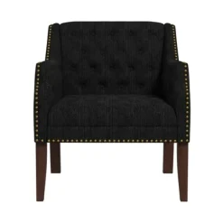 Kirkland's Home Accent Chairs-Upholstered Button Tufted Accent Chair