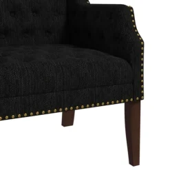 Kirkland's Home Accent Chairs-Upholstered Button Tufted Accent Chair