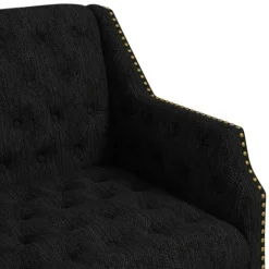 Kirkland's Home Accent Chairs-Upholstered Button Tufted Accent Chair