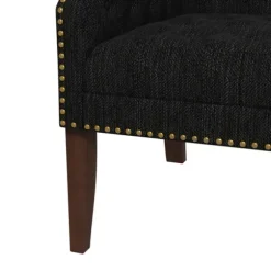 Kirkland's Home Accent Chairs-Upholstered Button Tufted Accent Chair