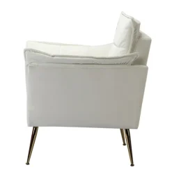 Kirkland's Home Accent Chairs-Upholstered Flange Accent Chair