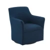 Kirkland's Home Accent Chairs-Upholstered Flared Arm Swivel Accent Chair