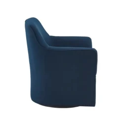 Kirkland's Home Accent Chairs-Upholstered Flared Arm Swivel Accent Chair