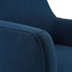 Kirkland's Home Accent Chairs-Upholstered Flared Arm Swivel Accent Chair