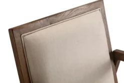 Kirkland's Home Accent Chairs-Upholstered Linen Wood Rocker Accent Chair