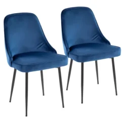 Kirkland's Home Dining Chairs-Upholstered Metal Dining Chairs, Set Of 2