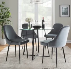 Kirkland's Home Dining Chairs-Upholstered Metal Dining Chairs, Set Of 2