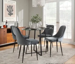 Kirkland's Home Dining Chairs-Upholstered Metal Dining Chairs, Set Of 2