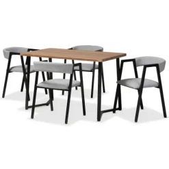 Kirkland's Home Dining Tables-Upholstered Metal Frame 5-Pc. Dining Set