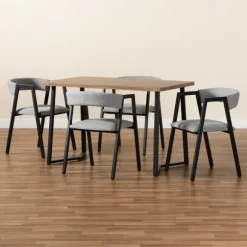 Kirkland's Home Dining Tables-Upholstered Metal Frame 5-Pc. Dining Set