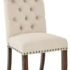 Kirkland's Home Dining Chairs-Upholstered Nailhead Trim Dining Chair