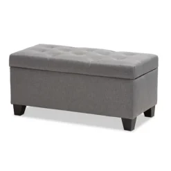Kirkland's Home Benches & Ottomans-Upholstered Storage Ottoman